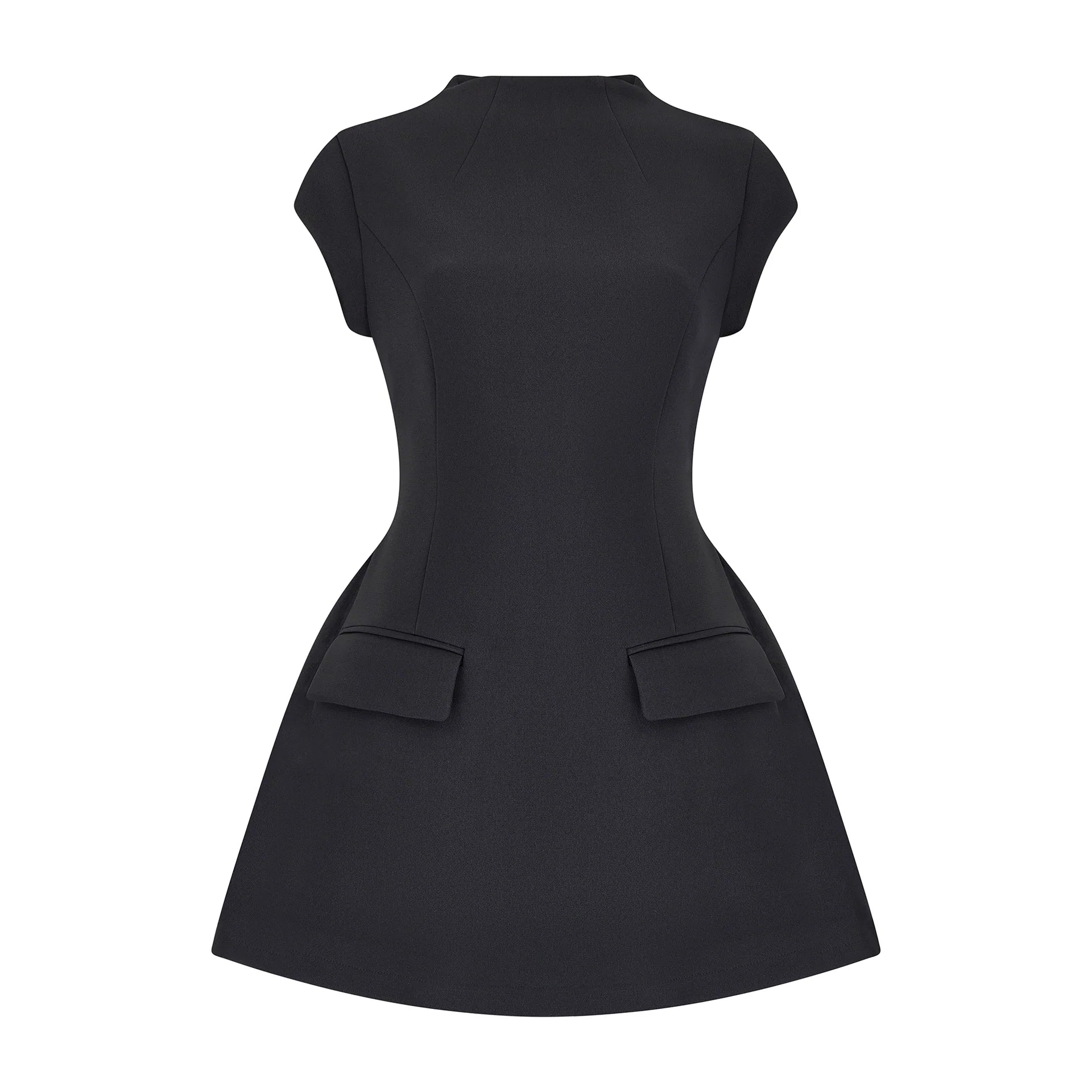 CASSIA MINI DRESS - BLACK