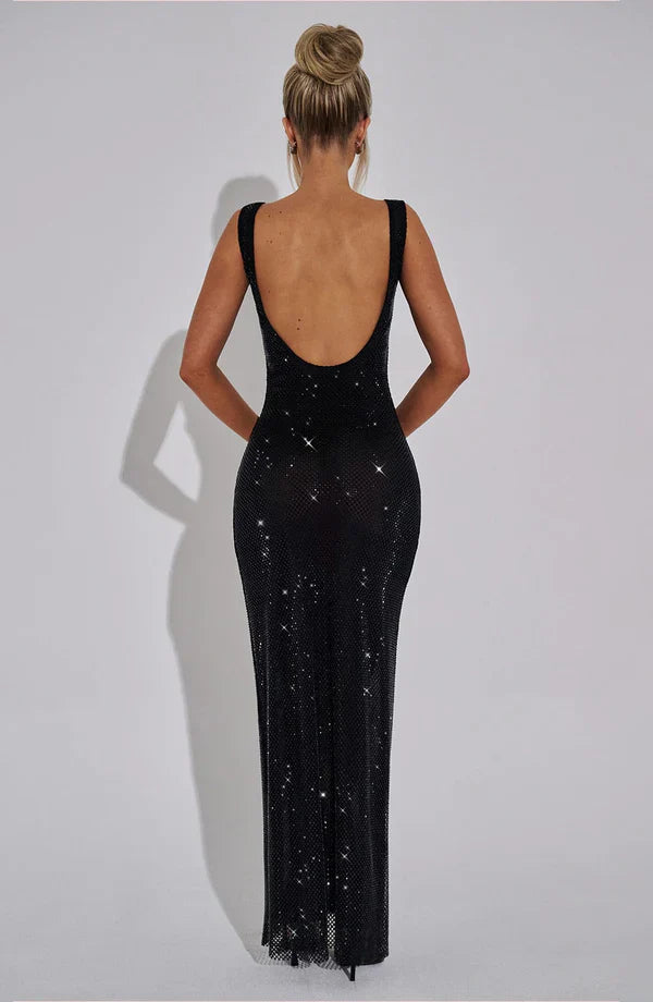 ATHENA MAXI DRESS - BLACK
