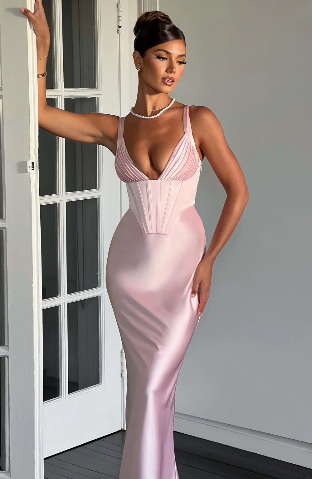 ALINA MAXI DRESS – BLUSH